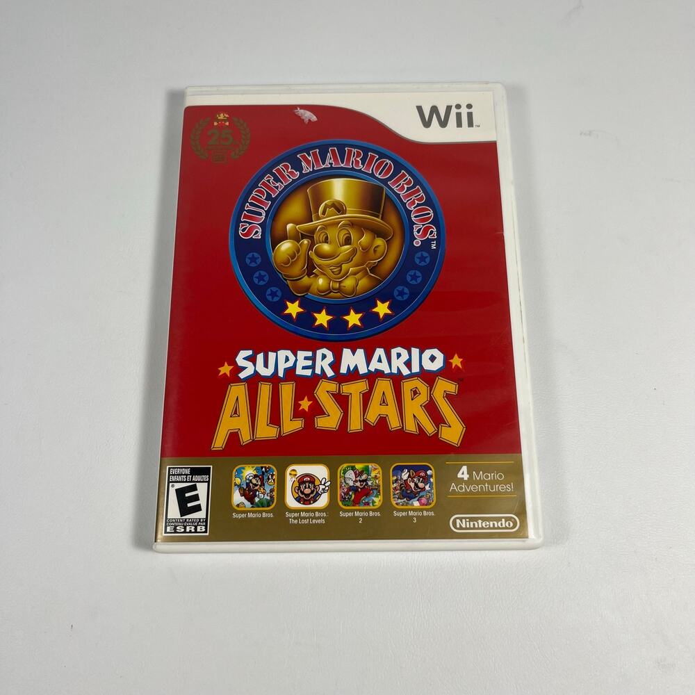 Super Mario All Stars Wii Game 25th Anniversary Complete Tested Working